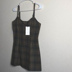 Mini Fall Green Dress